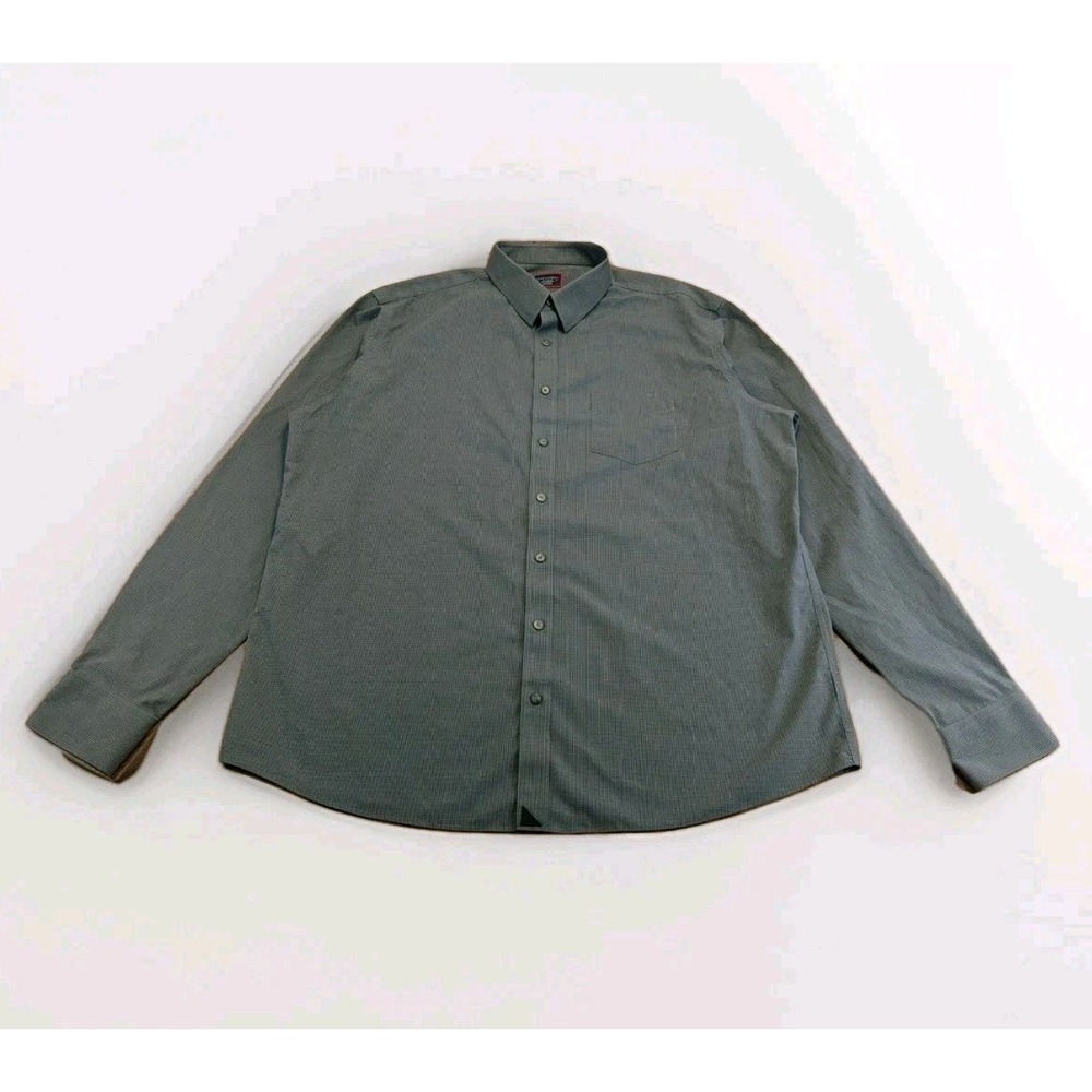 Untuckit Button Up Mens XX-Large Checked Grey Long Sleeve Shirt 100% Cotton‎
